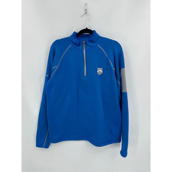 Marmot Blue Athletic quarter zip pullover sweatshirt Size large - Picture 1 of 5